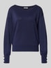 B.Young Gebreide pullover met sierknopen, model 'MOBBE' Donkerblauw