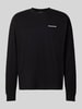 PEGADOR Oversized Sweatshirt mit Logo-Stitching Modell 'Rusk' Black