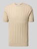 Lindbergh T-Shirt mit Strukturmuster Sand