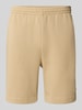 Lacoste Regular Fit Sweatshorts aus Baumwoll-Mix Beige