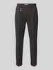 Manuel Ritz Slim Fit Hose mit Viskose-Anteil Dunkelbraun