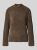 FREE/QUENT Gebreide pullover in riblook, model 'Thrill' Taupe