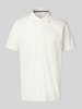 Lerros Regular fit poloshirt met borstzak Offwhite