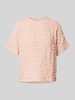 Jake*s Collection T-Shirt mit Strukturmuster Rose