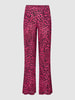 Risy & Jerfs Palazzohose mit Animal-Print Modell 'Goch' Pink