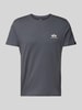 Alpha Industries T-Shirt mit Label-Print Dunkelgrau