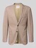 Pierre Cardin Fijn gestructureerd slim fit 2-knoops colbert model 'Michel' Lichtbruin