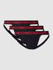 HUGO Suspensoir met elastische logoband in een set van 3 stuks Zwart