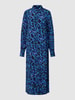 Part Two Blusenkleid mit Animal-Print Modell 'Marlas' Blau