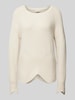 FREE/QUENT Strickpullover mit Rundhalsausschnitt Modell 'Claura' Beige