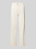 Christian Berg Woman Loose fit corduroy broek met plooien Offwhite