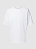 SELECTED HOMME Oversized T-Shirt mit überschnittenen Schultern Modell 'OSCAR' Weiss