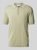 Casual Friday Slim Fit Poloshirt mit gerippten Abschlüssen Modell 'KARLO' Lind