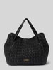 Liu Jo White Handtasche mit Strukturmuster Modell 'Cromite' Black