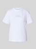 Calvin Klein Jeans T-Shirt mit Label-Print Weiss