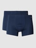 Hanro Trunks mit Label-Detail im 2er-Pack Dunkelblau