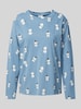 Jake*s Casual Pyjamabovendeel met motiefprint Jeansblauw