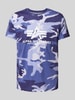 Alpha Industries T-Shirt mit Label-Print Lila