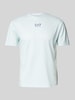 EA7 Emporio Armani T-Shirt mit Label-Print Mint