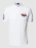 Polo Ralph Lauren Custom slim fit poloshirt met motiefstitching Wit