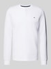 Christian Berg Men Longsleeve mit Logo-Stitching Weiss