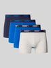 PUMA Boxershort met elastische logoband in een set van 4 stuks Blauw