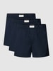 Tommy Hilfiger Boxershort met labelstitching in een set van 3 stuks Donkerblauw