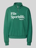 FILA Oversized Sweatshirt mit Stehkragen Modell 'LACHY' Gruen