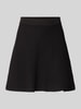 VERO MODA Rozkloszowana spódnica mini z mieszanka wiskozy i bawełny model 'ELLY' Czarny