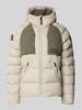 Napapijri Regular Fit Steppjacke mit Logo-Patch Modell 'MOESA' Hellgrau