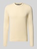 REVIEW Strickpullover mit Rundhalsausschnitt Ecru