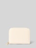 Seidenfelt Portemonnee met label in reliëf, model 'YLVA' Beige