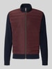 bugatti Sweatjacke mit Stehkragen und Reißverschluss Bordeaux