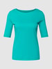 Christian Berg Woman T-Shirt mit U-Boot-Ausschnitt Aqua Blau