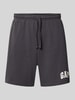 GAP Straight Fit Shorts mit Logo-Stitching Modell 'Arch' Anthrazit
