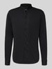 Emporio Armani Slim Fit Freizeithemd mit Stehkragen Black