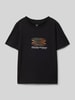 Jack & Jones T-Shirt mit Label-Print Modell 'CALMA' Black