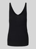 Vero Moda Regular fit tanktop in gebreide look, model 'NEWLEX' Zwart