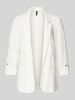 Vero Moda Loose Fit Kurzblazer aus Viskose-Leinen-Mix Modell 'JESMILO' Weiss