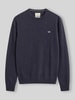 GANT Regular Fit Pullover aus reiner Wolle Hellblau Melange