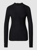 Patrizia Pepe Strickpullover mit Strutkurmuster Modell 'MAGLIA' Schwarz
