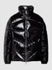 ARMANI EXCHANGE Donsjack met tweewegritssluiting, model 'Glossy Puffer' Zwart