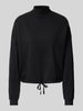 Street One Sweatshirt mit gerippten Abschlüssen BLACK