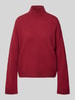 Christian Berg Woman Strickpullover mit Stehkragen Dunkelrot