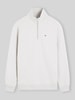 Tommy Jeans regular fit sweatshirt van katoenmix Lichtgrijs gemêleerd