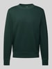 MCNEAL Comfort fit sweatshirt met ribboorden Flessengroen