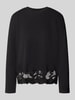 ONLY Regular Fit Langarmshirt aus reiner Baumwolle Modell 'VIVVI' Black