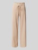 Raffaello Rossi Straight leg sweatpants met elastische band, model 'CANDICE' Lichtbruin