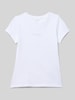 Calvin Klein Jeans Regular fit T-shirt met logoprint, model 'Signature' Wit