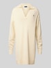 Polo Ralph Lauren Wollen jurk met logostitching Zand